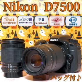 Nikon D7500☆一眼レフカメラ☆スマホ転送☆S数極少＆美品☆返品保証