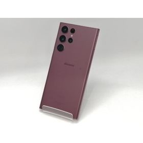 【中古】SAMSUNG docomo 【SIMフリー】 Galaxy S22 Ultra バーガンディ 12GB 256GB SC-52C【浜松駅前】保証期間１ヶ月【ランクB】