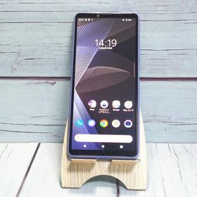 au Xperia 10 III SOG04 ブルー SONY 本体 白ロム SIMロック解除済み SIMフリー 美品 A800066