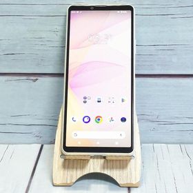 au Xperia 10 III SOG04 ホワイト SONY 本体 白ロム SIMロック解除済み SIMフリー 美品 A978657