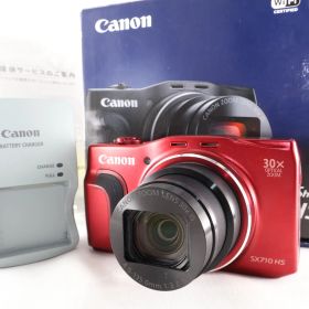 【美品】Canon デジタルカメラ PowerShot SX710 HS レッド 光学30倍ズーム PSSX710HS(RE)