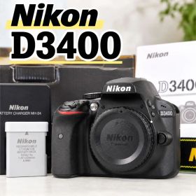 【動作確認済み】Nikon D3400 ボディ ブラック ニコン