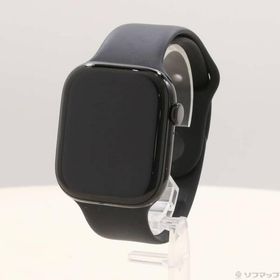 〔中古〕Apple(アップル) Apple Watch Series 10 GPS 46mm ジェットブラックアルミニウムケース ブラックスポーツバンド〔198-ud〕
