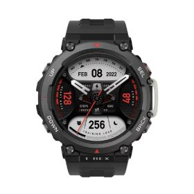 Amazfit T-Rex 2 スマートウォッチ エンバーブラック メンズ レディース 10ATM 防水 MIL規格 タフネス 1.39インチ AMOLED 有機EL デュアルバンド GPS ナビゲーション -30℃ 耐寒 超ロングバッテリー 150+ スポーツモード 腕時計