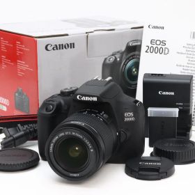 AA (開封済み新品) Canon キヤノン EOS 2000D (Kiss X90) EF-S 18-55mm F3.5-5.6 III レンズキット シャッター数1 初期不良返品対応 88-269