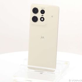 (中古)Motorola motorola edge 50s pro 256GB バニラクリーム MOSAH3 Softbank SIMフリー(258-ud)