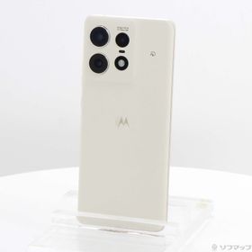 (中古)Motorola motorola edge 50s pro 256GB バニラクリーム MOSAH3 Softbank SIMフリー(368-ud)