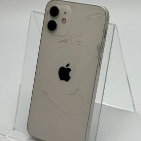 【訳あり液晶不良、画面割れ】iPhone 12 256GB ホワイト バッテリー【76%】 SIMフリー 白ロム