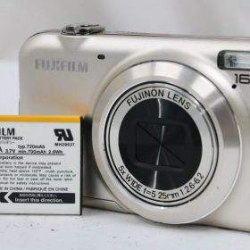 【返品保証】 フジフィルム Fujifilm FINEPIX JX400 ゴールド 5x バッテリー付き コンパクトデジタルカメラ T498