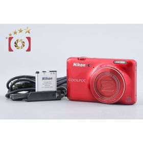 【中古】Nikon ニコン COOLPIX S6400 グロッシーレッド コンパクトデジタルカメラ