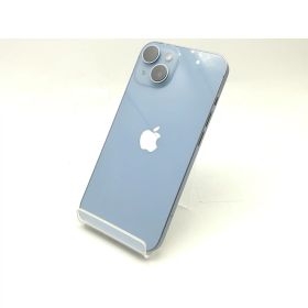 【中古】Apple au 【SIMフリー】 iPhone 14 128GB ブルー MPVJ3J/A【広島】保証期間1ヶ月【ランクC】