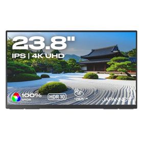 JAPANNEXT 液晶ディスプレイ 23.8型/3840×2160/HDMI×1、USB-C×2/ブラック/スピーカー有/2年保証 JN-MD-IPS238U-C6