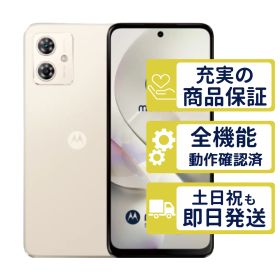 A401MO ワイモバイル版 moto g64y 5G バニラクリーム motorola Y版SIMフリー 整備済中古品 判定○品 2711