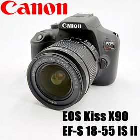 【美品】キヤノン CANON EOS Kiss X90 EF-S 18-55 IS II レンズキット 一眼レフ カメラ 中古