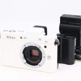 AA- (極上品) Nikon ニコン 1 V1 ボディ ホワイト シャッター回数1937 初期不良返品対応 99-16