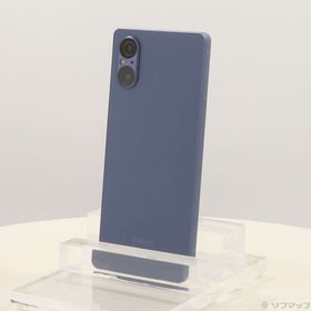 (中古)SONY Xperia 5 V 128GB ブルー SO-53D docomo SIMフリー(377-ud)