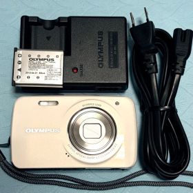 【美品・動作確認済】OLYMPUS VH-210 ホワイト オールドコンデジ