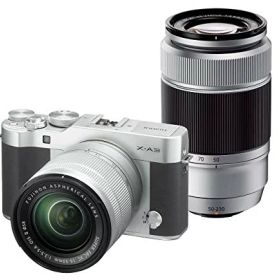 【中古】FUJIFILM ミラーレス一眼 X-A3 ダブルズームレンズキット シルバー X-A3WZLK-S