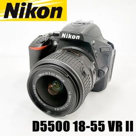 ニコン Nikon D5500 18-55 VR II レンズキット ブラック 一眼レフ カメラ 中古
