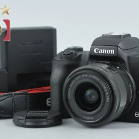 【中古】Canon キヤノン EOS Kiss M2 EF-M 15-45 IS STM レンズキット ブラック シャッター回数僅少