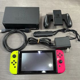 【旧型】Nintendo Switch 本体セット ネオンイエロー ピンク
