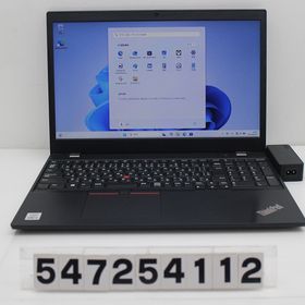 Lenovo ThinkPad L15 Gen1 Core i5 10210U 1.6GHz/8GB/256GB(SSD)/15.6W/FWXGA(1366x768)/Win11 【中古】