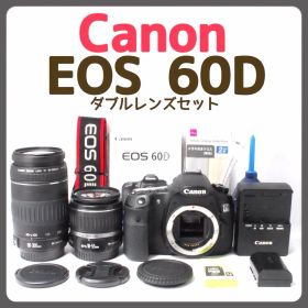 スマホ転送可✨Canon EOS 60D✨ダブルレンズセット✨デジタル一眼レフ✨