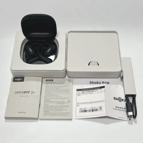 【未使用級】Shokz OpenFit2+ ブラック ワイヤレスイヤホン