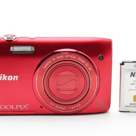 良品★ニコン Nikon COOLPIX S3500 レッド #1455
