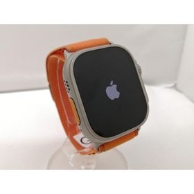【中古】Apple Apple Watch Ultra 49mm Cellular チタニウムケース/オレンジアルパインループ M MQFL3J/A【大須2】保証期間１ヶ月【ランクB】