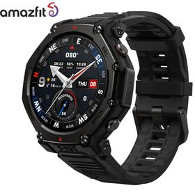 アマズフィット AMAZFIT スマートウォッチ T-Rex 3 Pro 48mm タクティカルブラック 腕時計 メンズ レディース GPS スポーツ 登山 ウェア