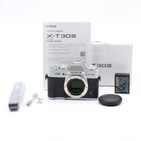 【ショット数5,435】FUJIFILM X-T30 III ボディ シルバー｜APS-C ミラーレス一眼 X-Trans CMOS 4 X-Processor 5 6.2K動画対応 富士フイルム【中古】
