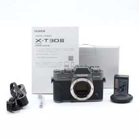 【ショット数2,080】FUJIFILM X-T30 III ボディ チャコールシルバー｜APS-C ミラーレス一眼 X-Trans CMOS 4 6.2K動画対応 富士フイルム【中古】