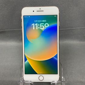 中古美品 国内版 SIMフリー iPhone8 Plus 64GB ゴールド色