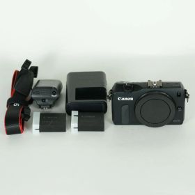 [良品 | バッテリー2個・フラッシュ付] Canon EOS M ボディ ブラック | キヤノンEF-Mマウント
