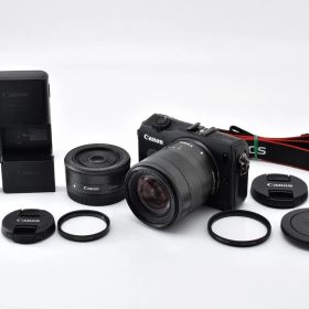 Canon EOS M ダブルレンズ 18-55mm 22mm /3505 動作OK 返金保証