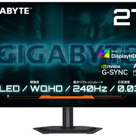 GIGABYTE｜ギガバイト GO27Q24G ゲーミング液晶ディスプレイ(27型/WOLED/WQHD 2560×1440/240Hz/0.03ms)(ブラック)[GO27Q24G] 返品種別A