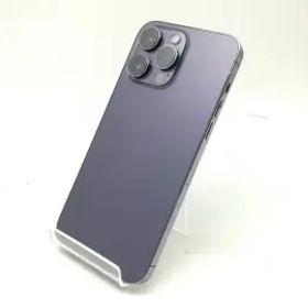 【中古】Apple SoftBank 【SIMフリー】 iPhone 14 Pro Max 128GB ディープパープル MQ993J/A【広島】保証期間１ヶ月【ランクB】