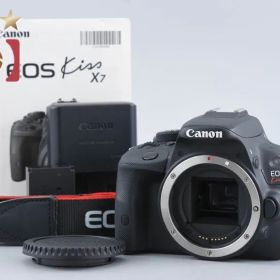 【中古】Canon キヤノン EOS Kiss X7 ブラック デジタル一眼レフカメラ シャッター回数僅少