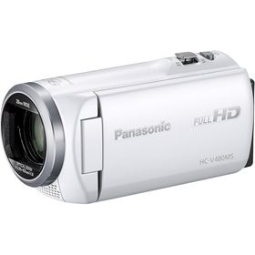 【整備済み品】 パナソニック HDビデオカメラ V480MS 32GB 高倍率90倍ズーム ホワイト HC-V480MS-W Panasonic デジタルハイビジョンカメ