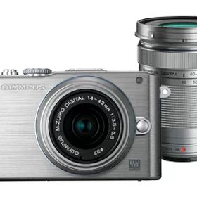 【中古】 OLYMPUS ミラーレス一眼 PEN Lite E-PL3 ダブルズームキット シルバー E-PL3 DZKIT SLV