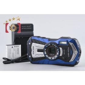 【中古】RICOH リコー PENTAX ペンタックス WG-40W ブルー コンパクトデジタルカメラ シャッター回数僅少