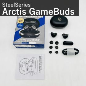 SteelSeries スティールシリーズ Arctis GameBuds 61680 ブラック ワイヤレスゲーミングイヤホン 2.4GHz Bluetooth 5.3 ANC 低遅延 IP55防塵防水 PS5 PC Switch スマホ対応 国内正規品 元箱