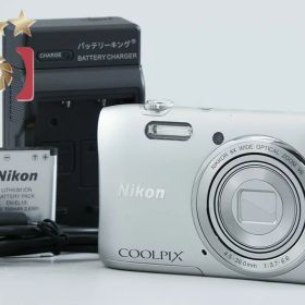 【中古】Nikon ニコン COOLPIX S3600 クリスタルシルバー コンパクトデジタルカメラ