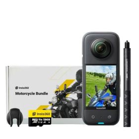 Insta360 X3バイク撮影キット-1/2インチ 48MPセンサー搭載の防水360度アクションカメラ 、5.7K 360度アクティブHDR動画、 72MP 360度写真、 4Kシングルレンズ、60fps