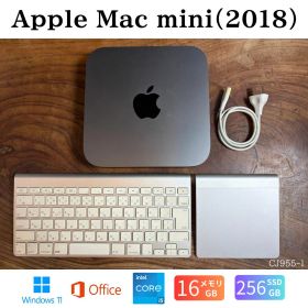 【中古】送料無料［美品］Apple Mac mini（2018）/ Core i5 / メモリ16GB / SSD256GB / Windows11 / Office2024 整備品 保証あり 初期設定不要 無料サポート