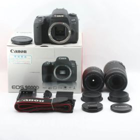 Canon EOS 9000D ダブルズームキット デジタル一眼レフ キヤノンEFマウント 動作確認済 キヤノン #S00296
