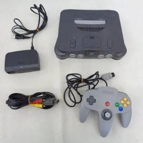 中古品 ゲーム NINTENDO 64 本体 NUS-001 動作品 周辺機器付き