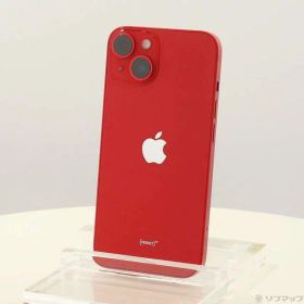 【中古】Apple(アップル) iPhone14 128GB プロダクトレッド MPV93J／A SIMフリー 【258-ud】