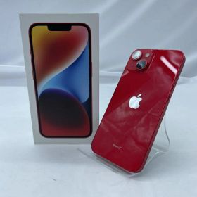 【中古】【softbank】○Apple iPhone 14 128GB レッド SIMロックなし MPV93J/A スマートフォン[19]